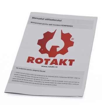Motopompa Rotakt ROMP80WG, pentru apa murdara