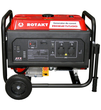 Generator De Curent Rotakt ROGE5500, 5.5 KW, AVR, voltmetru, Iesire 12V, Autonomie 7 ore