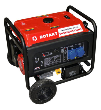Generator De Curent Rotakt ROGE8500D, 8.5 KW (Include Functia De Automatizare - ATS), AVR, Voltmetru, Autonomie 7 Ore