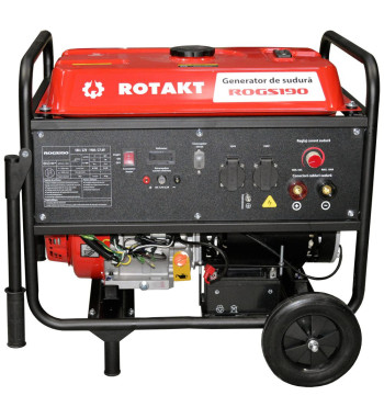 Generator De Curent Cu Sudura 190 A, Rotakt ROGS190, 3.9 KW, Consum 3,12 l/h, Autonomie 8 ore