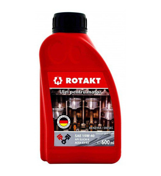 Ulei Rotakt SAE 15W-40, API SJ/CF-4 Pentru Motoarele In 4 timpi 600ml