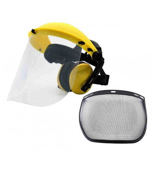 Viziera de protectie cu antifoane externe