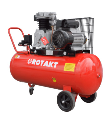 Compresor Cu Piston Rotakt ROCP-100-10, Putere 2.2 kW, Presiune 10 bar, Debit 250 l/min, Capacitate 100