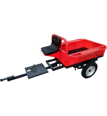 Remorca motocultor Rotakt REM400, capacitate 400 kg, basculabila