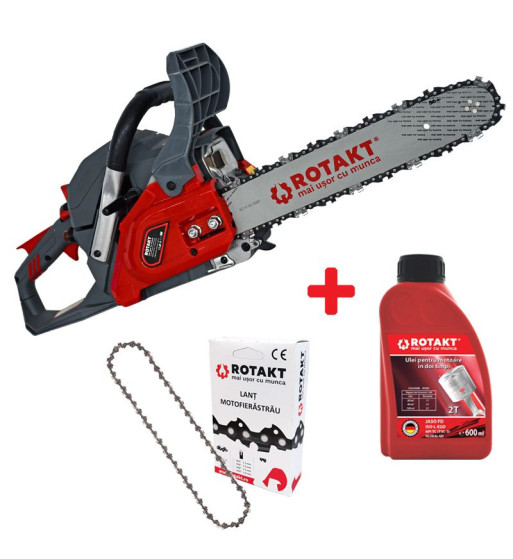 Motoferastrau ROTAKT MTF4110SW, 1.9 CP, 350 mm + Lant 26.5 dinti + 1 buc ulei amestec 0.600 L
