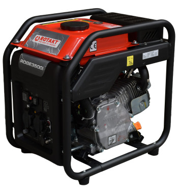 Generator De Curent Rotakt ROGE3500i 3.5 KW Pe Benzina, AVR, Iesire 12V, Voltmetru