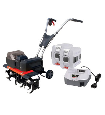 Pachet Motocultor Rotakt Pulsar RO40 cu 2 acumulatori de 4Ah si statie de încarcare