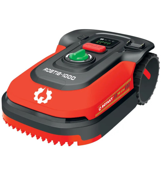 Robot pentru gazon Rotakt Photon ROBT18-1000, 1000mp, Bluetooth, WiFi, Baterie 4Ah, Timp de lucru 180min