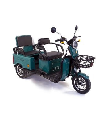 Triciclu electric Rotakt Liberia 1400W 25 km/h autonomie 48 km baterie plumb- acid 60V 20Ah greutate maxima 292 kg, Fara permis
