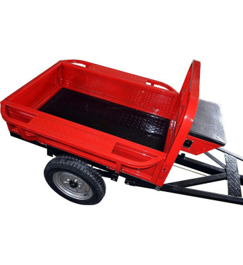 Remorca motocultor Rotakt REM400-1, capacitate 400 kg, basculabila