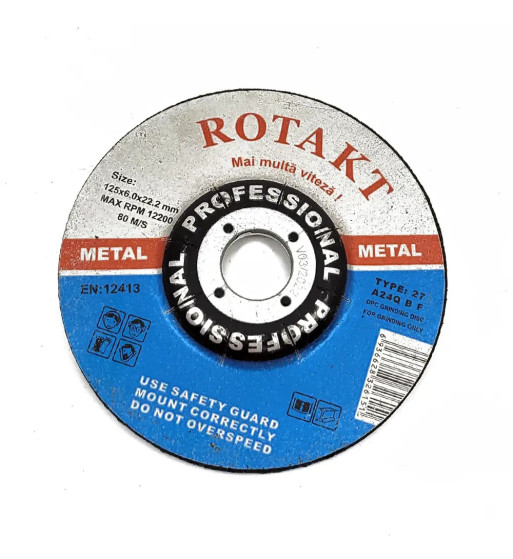 DISC ABRAZIV POLIZARE METAL DEGAJAT 125X6X22.2