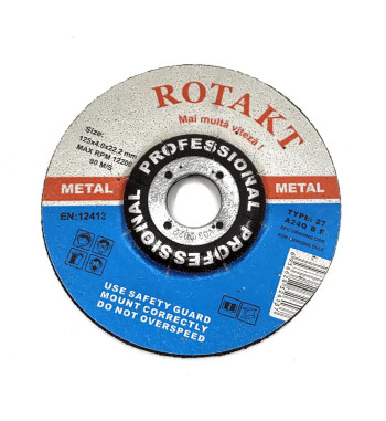 DISC ABRAZIV POLIZARE METAL DEGAJAT 125X4X22.2