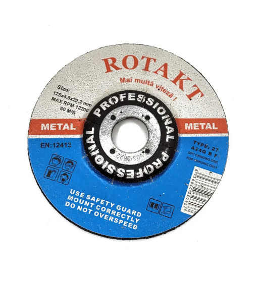 DISC ABRAZIV POLIZARE METAL DEGAJAT 125X4X22.2