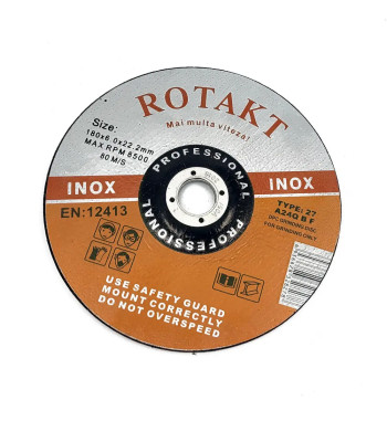 DISC ABRAZIV POLIZARE INOX DEGAJAT 180X6X22.2