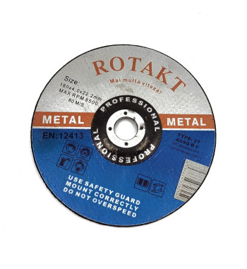 DISC ABRAZIV POLIZARE METAL DEGAJAT 180X4X22.2
