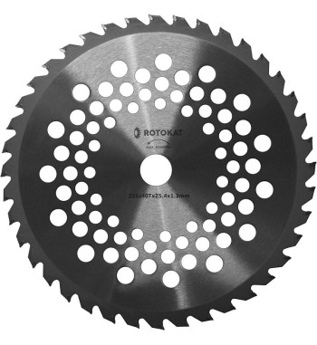 Disc cosire pentru motocoasa, dinti vidia, 40T, 255 x 25.4 x 1.3 mm RODT40251A