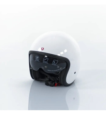 Casca Motocicleta, Scuter, Triciclu,  Rotakt OP11, ABS, Certificare ECE.R22.06, Alb, Marime M