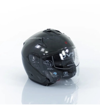 Casca Motocicleta, Scuter, Triciclu,  Rotakt OP12, ABS, Certificare ECE.R22.06, Gri, Marime M