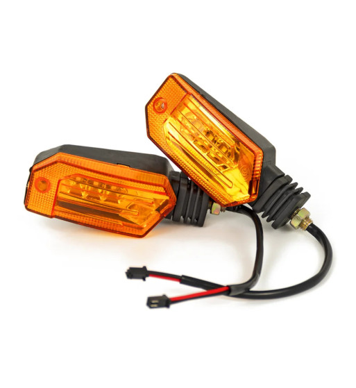 Set semnalizatoare fata cu LED 12V pentru triciclu electric