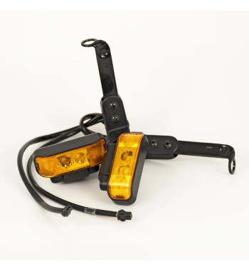 Set semnalizatoare fata cu LED 12V pentru triciclu electric